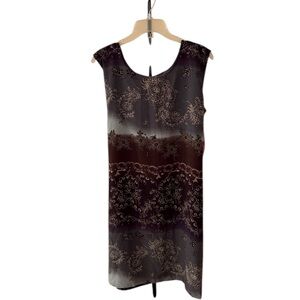 Purple & Gray Printed Dress